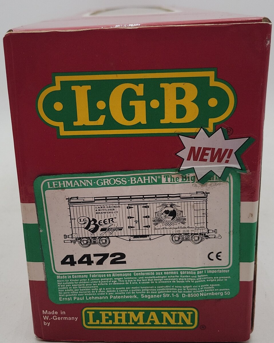 LGB 4472 LG&B Brewing Reefer (Metal Wheels) VG/Box