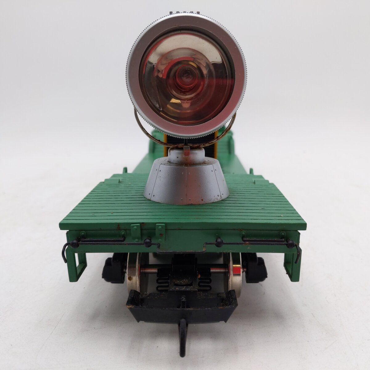 USA Trains R17323 G Burlington Northern Depressed Center Searchlight Car #2233 VG/Box