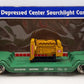 USA Trains R17323 G Burlington Northern Depressed Center Searchlight Car #2233 VG/Box