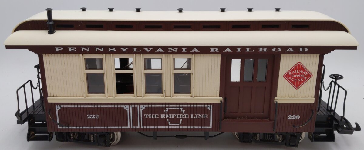 USA Trains 30202 G Pennsylvania Overton Combine Car #220 VG/Box