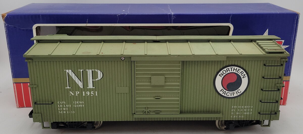 USA Trains 1951 G Western Pacific Boxcar (Metal Wheels) VG/Box