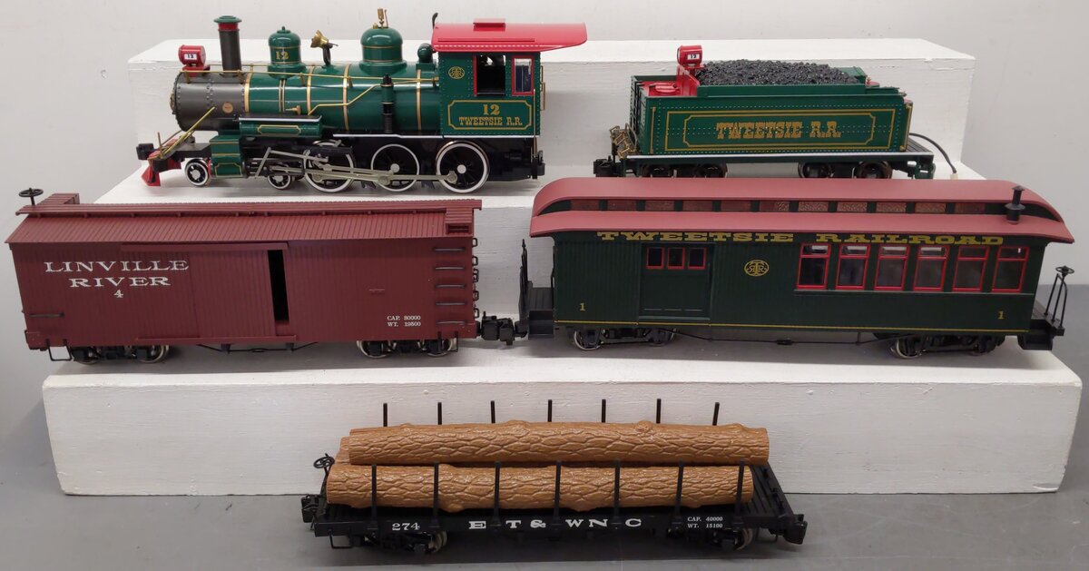 Bachmann 90033 Tweetsie Railroad G Gauge Steam Freight Starter Train Set EX/Box