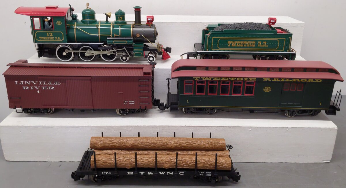 Bachmann 90033 Tweetsie Railroad G Gauge Steam Freight Starter Train Set EX/Box