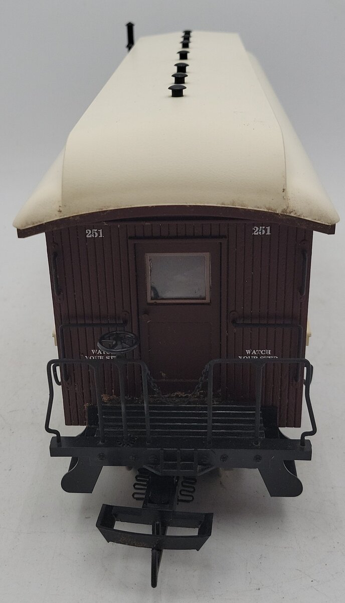 USA Trains 30402 G Pennsylvania Overton Passenger Car #251 (Metal Wheels) VG/Box