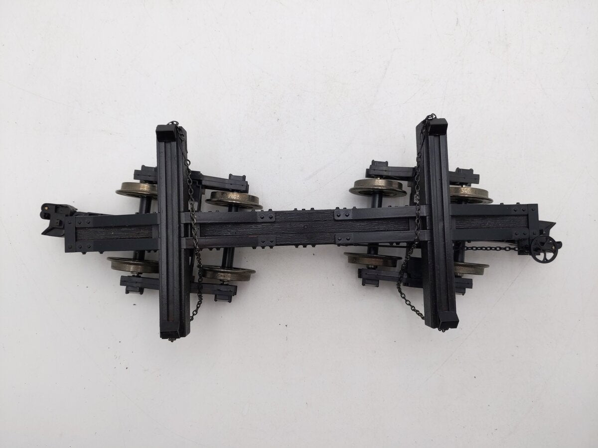 Bachmann 98490 G Scale Black Skeleton Log Car - Metal Wheels EX