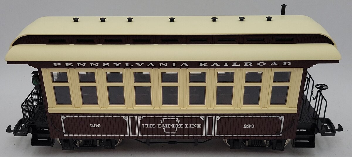 USA Trains 30502 G Pennsylvania Overton Observation Car - Metal Wheels EX