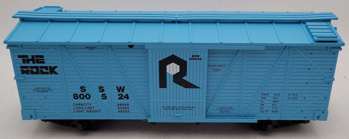 USA trains R-1430 "The Rock" Outside Braced Box car #800524 LN/Box
