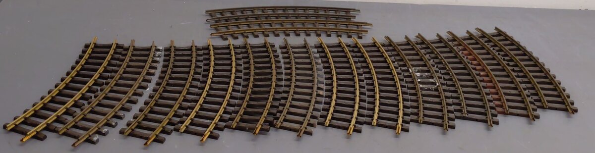 LGB 1500 G Wide Radius 30 Degrees Curved Track Sections [14] VG