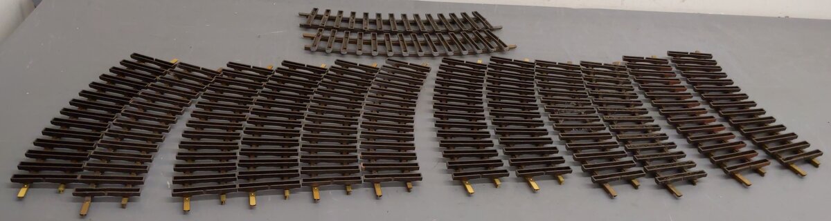 LGB 1500 G Wide Radius 30 Degrees Curved Track Sections [14] VG