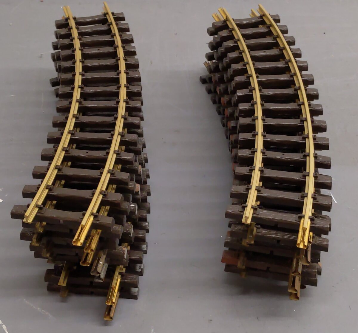 LGB 1500 G Wide Radius 30 Degrees Curved Track Sections [14] VG