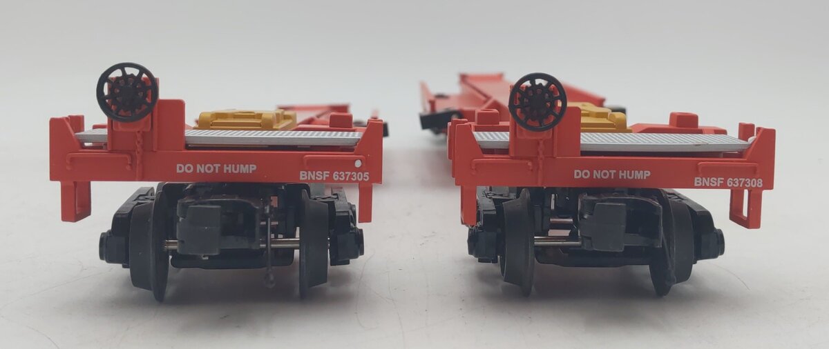 MTH 20-95103 O BNSF Spine Car Set with 2 48' Containers (Set of 2) LN/Box