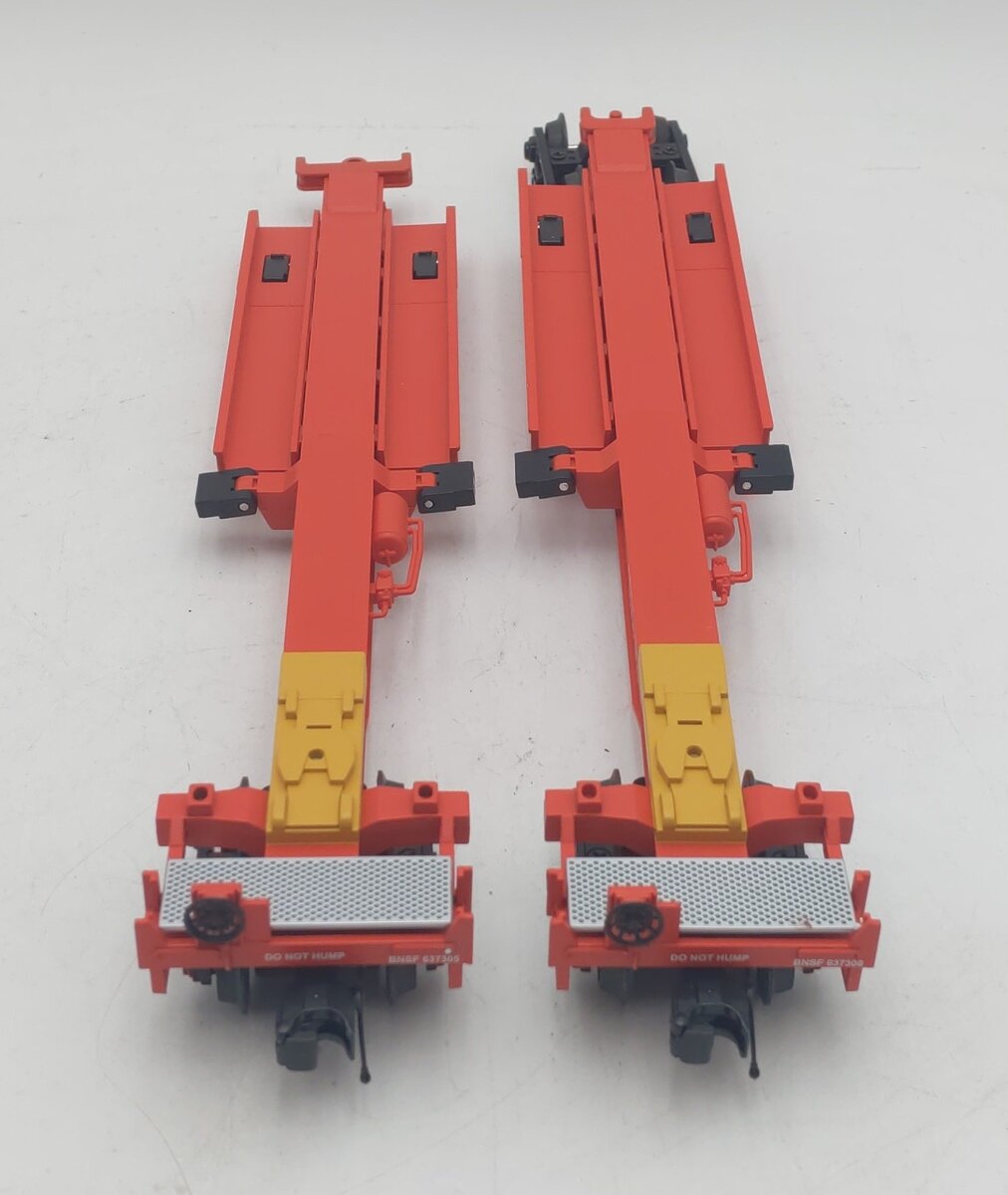 MTH 20-95103 O BNSF Spine Car Set with 2 48' Containers (Set of 2) LN/Box