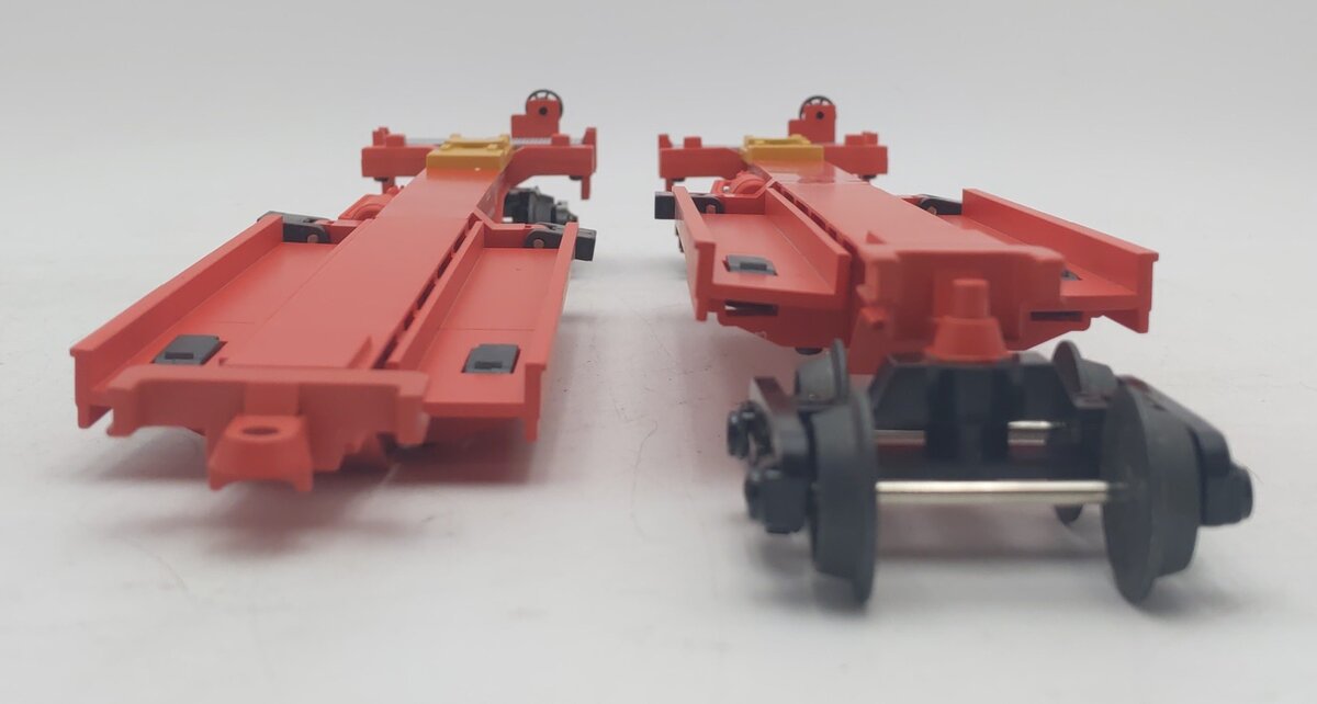 MTH 20-95103 O BNSF Spine Car Set with 2 48' Containers (Set of 2) LN/Box
