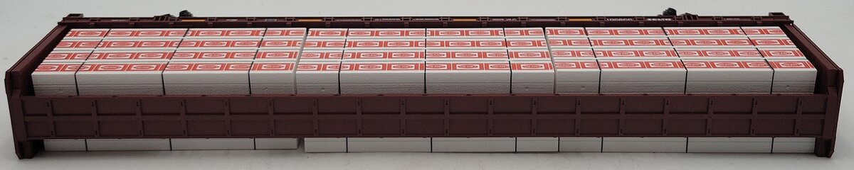 MTH 20-95350 O BNSF Premier Center Beam Flat Car w/Lumber Load #559561 NIB