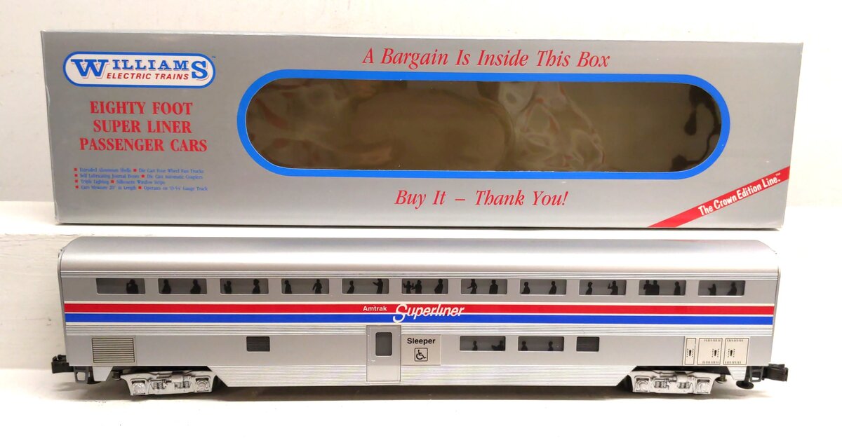 Williams SL60 O Gauge Amtrak Superliner Sleeper Car LN/Box