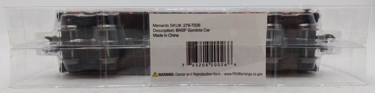 Menards 279-7026 O Gauge BNSF Gondola Car #7773 MT/Box