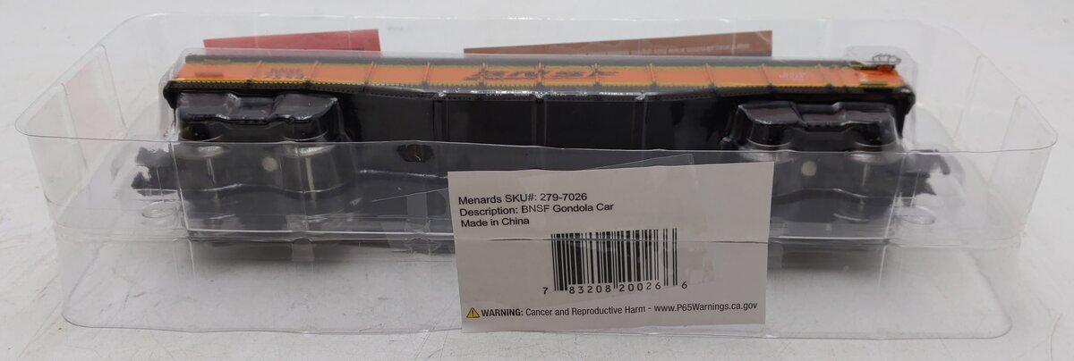 Menards 279-7026 O Gauge BNSF Gondola Car #7554 MT/Box