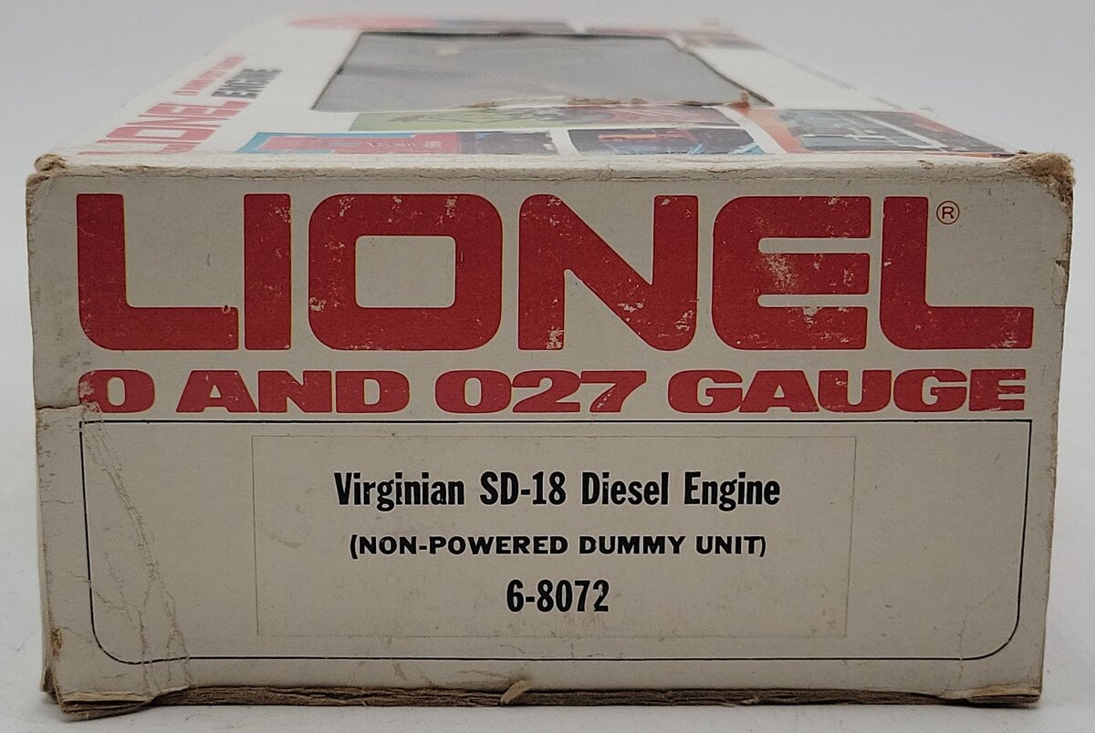 Lionel 6-8072 O Virginian SD18 Non-Powered Dummy Diesel Locomotive -CUSTOM/Box