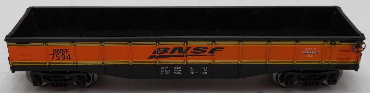 Menards 279-7026 O Gauge BNSF Gondola Car #7594 LN/Box