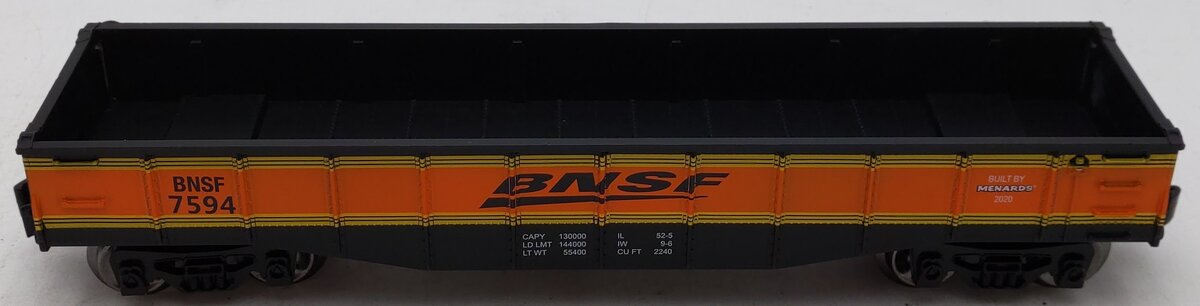 Menards 279-7026 O Gauge BNSF Gondola Car #7594 LN/Box