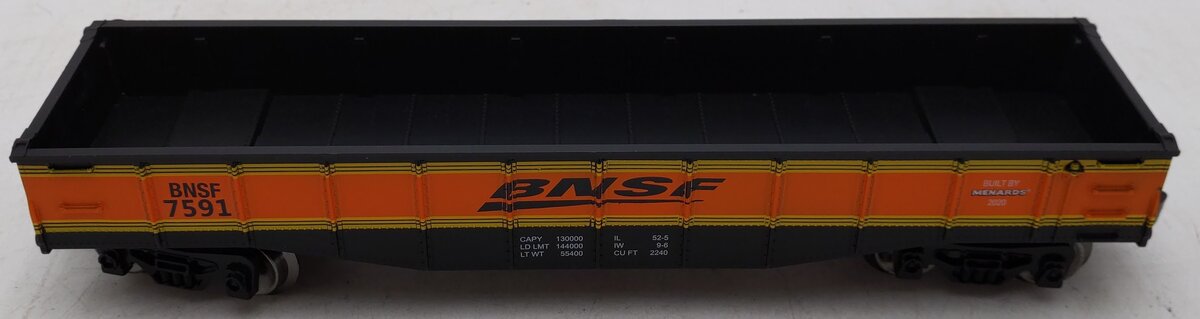 Menards 279-7026 O Gauge BNSF Gondola Car #7591 LN/Box