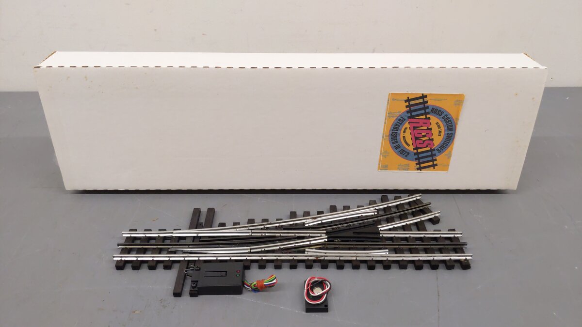 Ross 126M25 O O72 Left Hand with DZ-2500 Remote Switch Turnout VG/Box