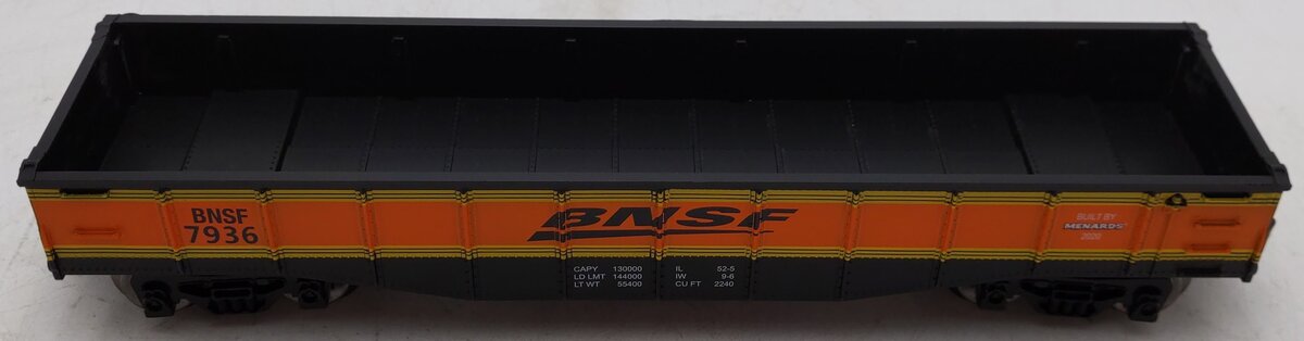 Menards 279-7026 O Gauge BNSF Gondola Car #7936 EX/Box