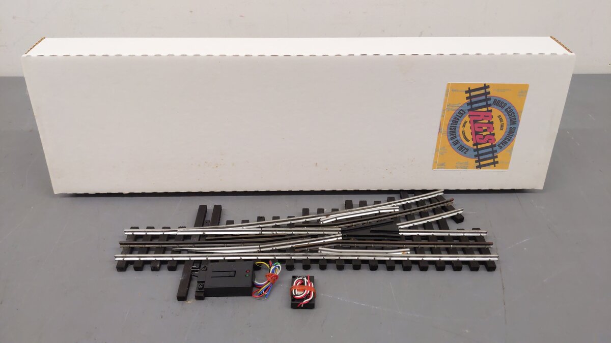 Ross 126M25 O O72 Left Hand with DZ-2500 Remote Switch Turnout VG/Box
