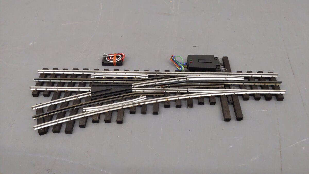 Ross 126M25 O O72 Left Hand with DZ-2500 Remote Switch Turnout VG/Box