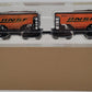 Menards 275-9351 O Gauge BNSF Ore Cars (2 Pack) #4572 and 44571 MT/Box
