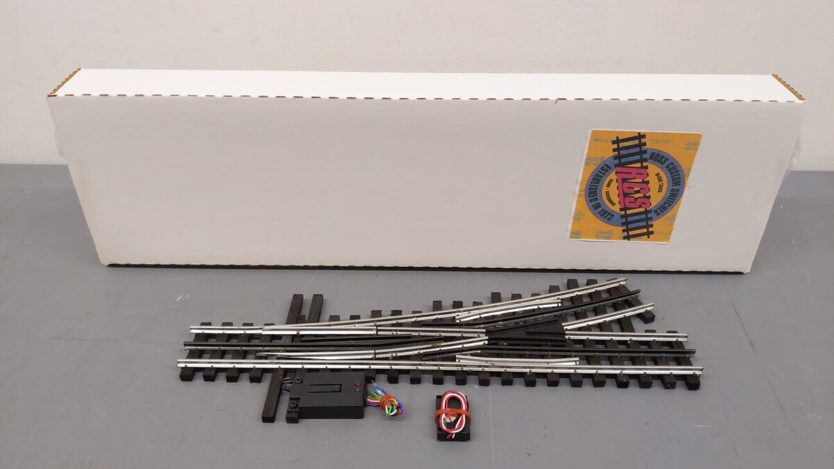 Ross 126M25 O O72 Left Hand with DZ-2500 Remote Switch Turnout VG/Box