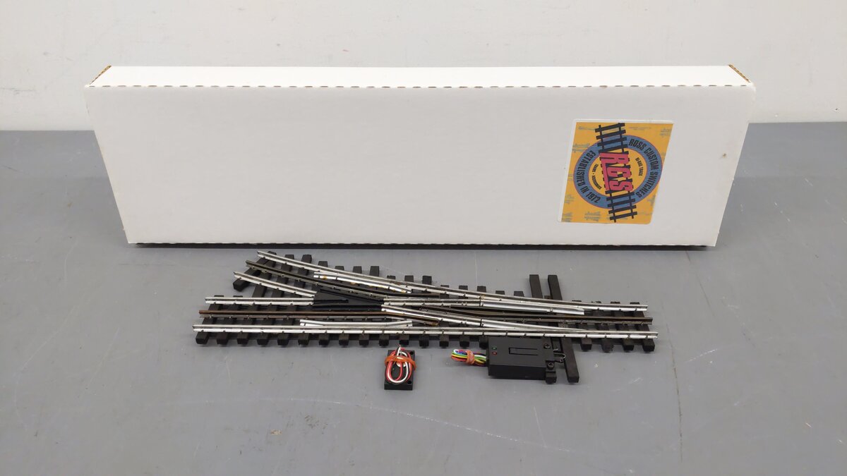 Ross 125M25 O O72 Right Hand with DZ-2500 Remote Switch Turnout VG/Box