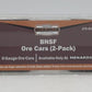Menards 275-9351 O Gauge BNSF Ore Cars (2 Pack) #4522 and 4521 MT/Box