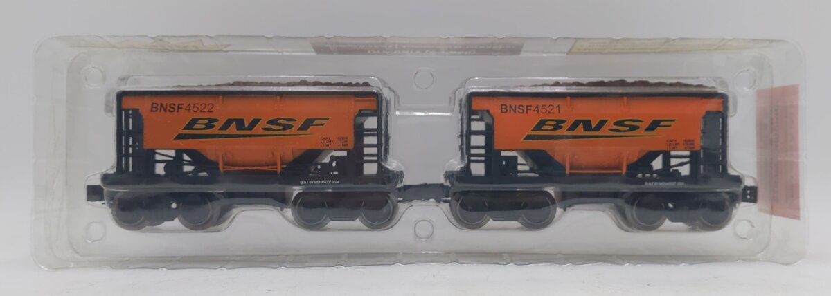 Menards 275-9351 O Gauge BNSF Ore Cars (2 Pack) #4522 and 4521 MT/Box