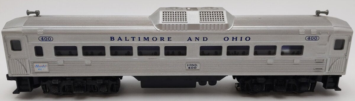 Lionel 400 Vintage O Powered Baltimore & Ohio Commuter Car VG