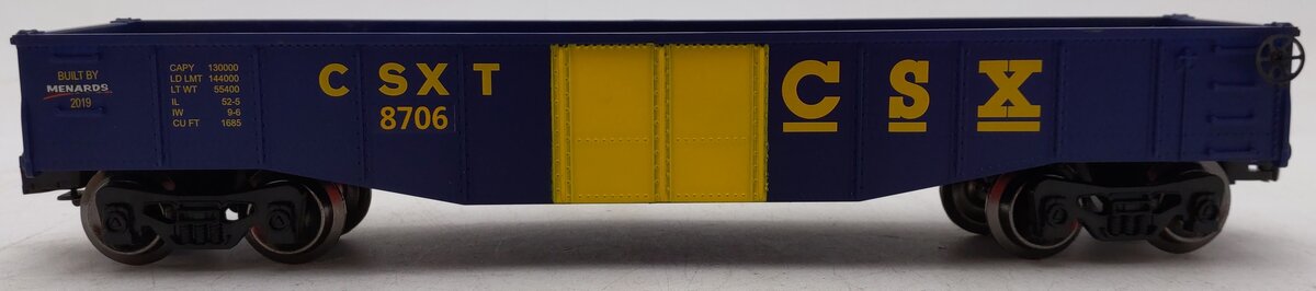 Menards 279-5247 O Gauge CSX Gondola Car #8706 LN/Box