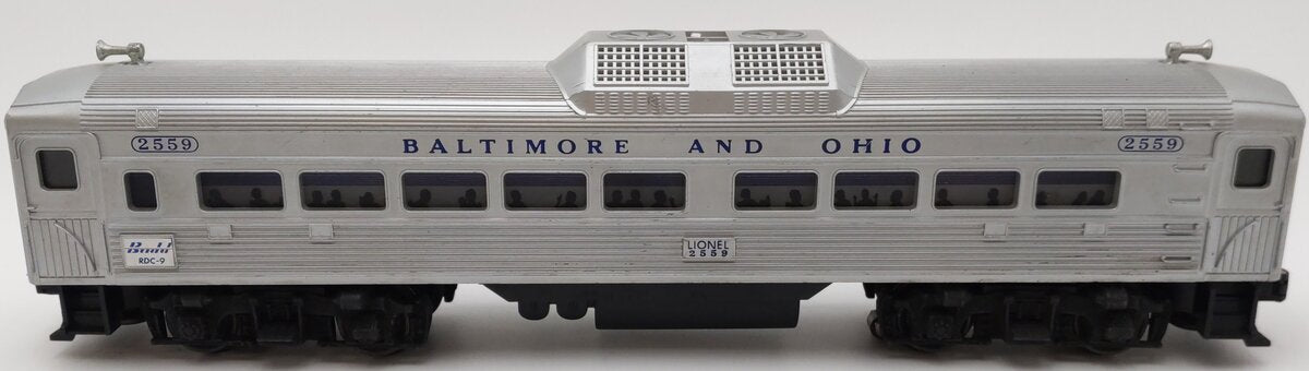 Lionel 2559 Vintage O Baltimore & Ohio RDC Non-Powered Passenger Car VG