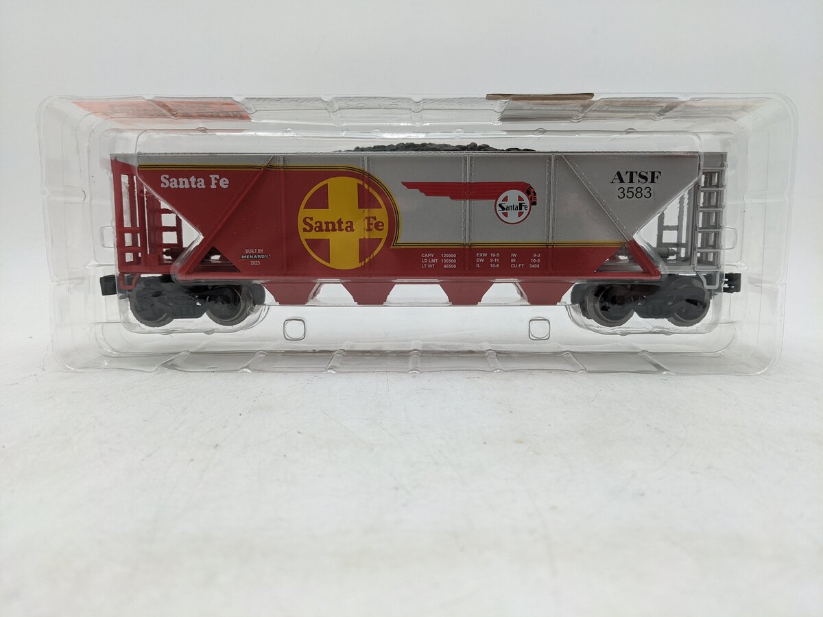 Menards 275-9188 O Gauge Santa Fe Coal Hopper #3583 NIB