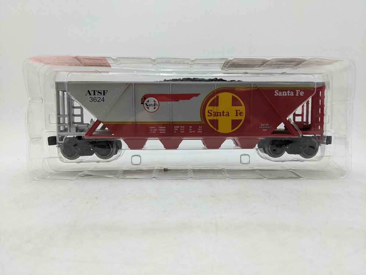 Menards 275-9188 O Gauge Santa Fe Coal Hopper #3624 NIB