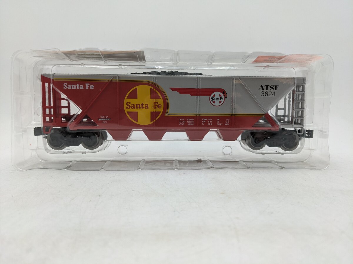 Menards 275-9188 O Gauge Santa Fe Coal Hopper #3624 NIB