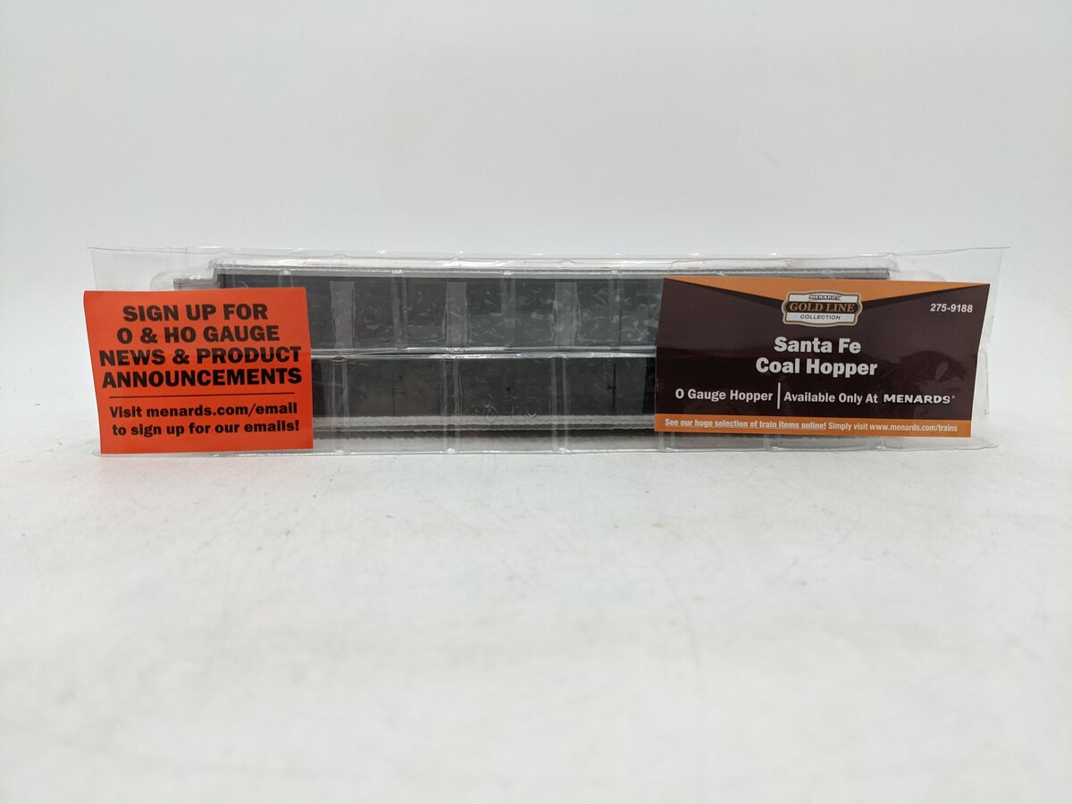 Menards 275-9188 O Gauge Santa Fe Coal Hopper #3624 NIB