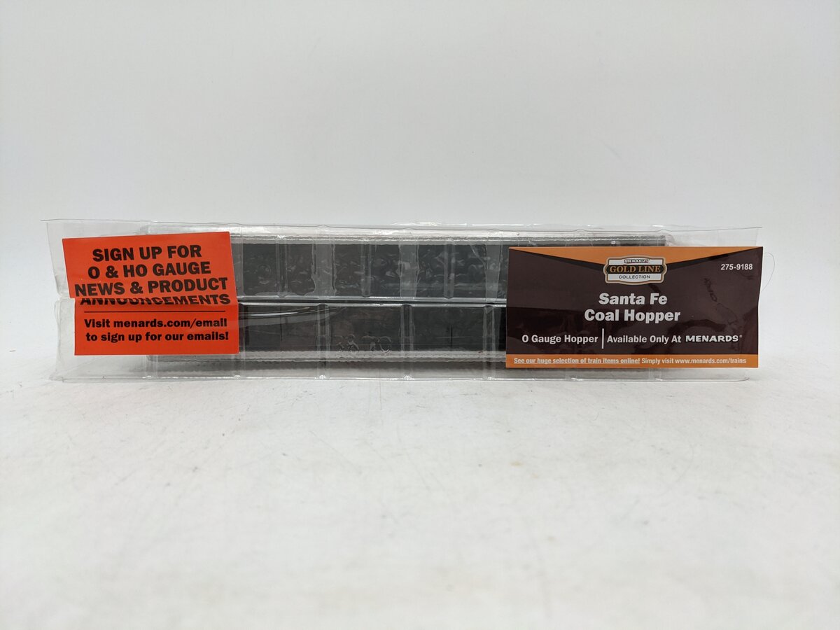 Menards 275-9188 O Gauge Santa Fe Coal Hopper #3808 NIB