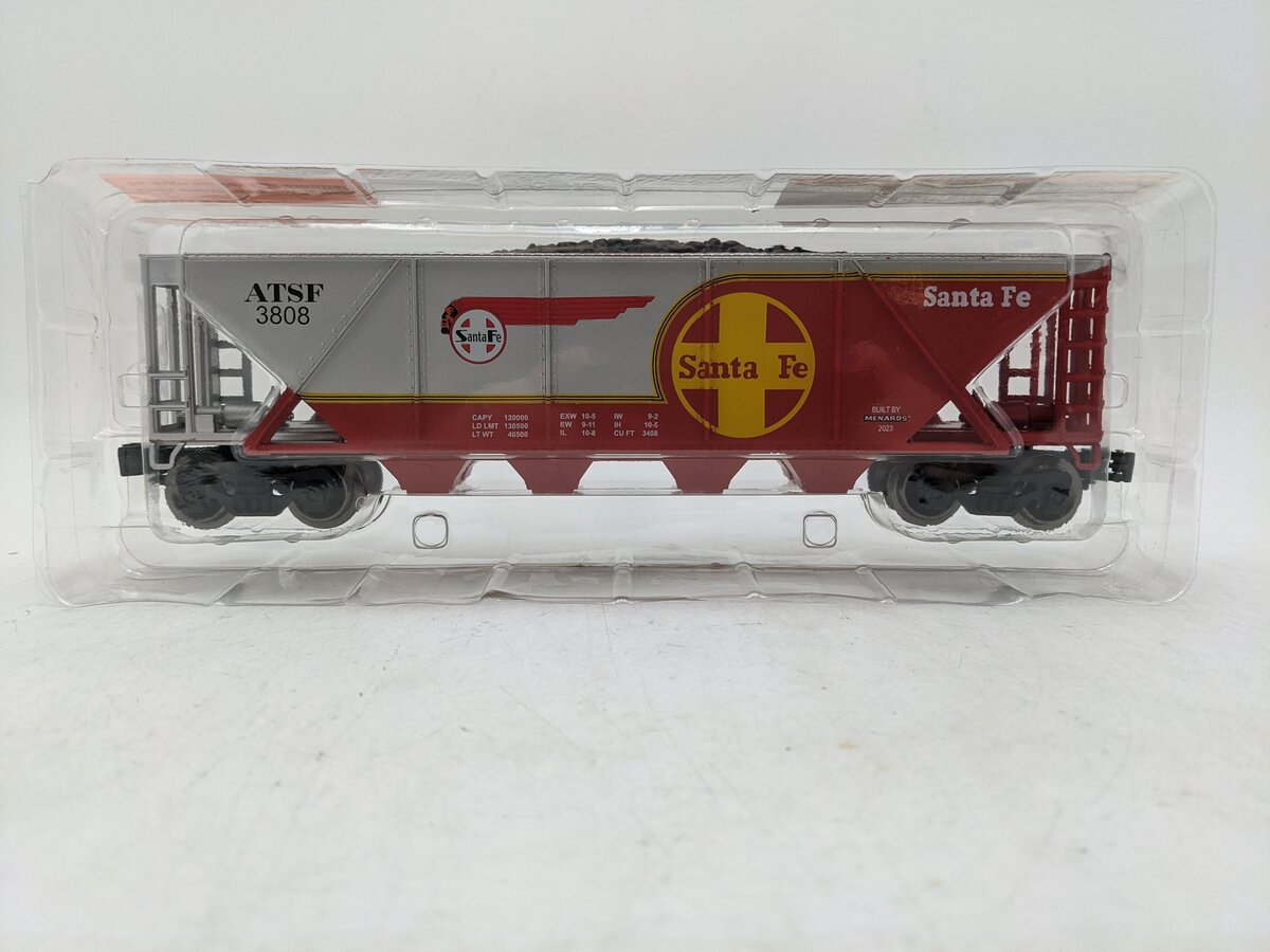 Menards 275-9188 O Gauge Santa Fe Coal Hopper #3808 NIB