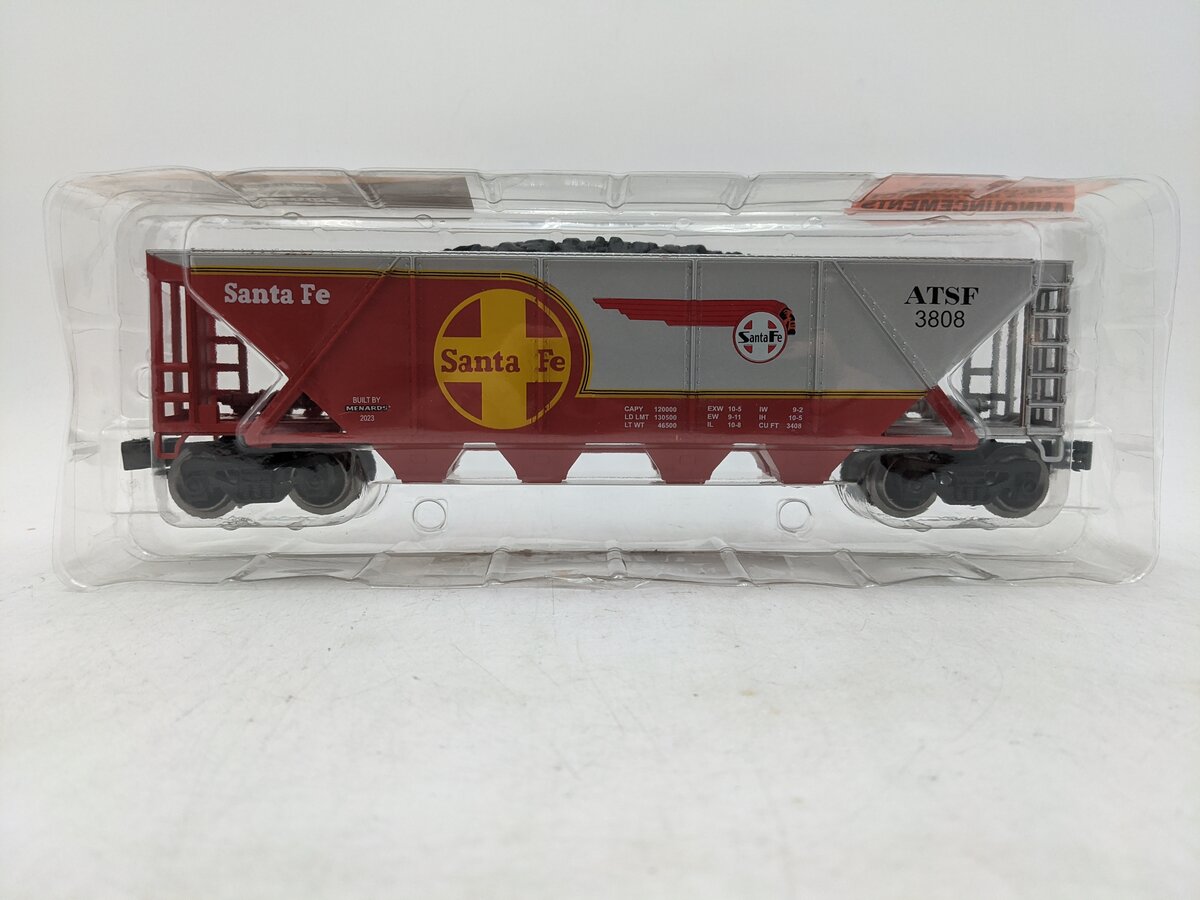 Menards 275-9188 O Gauge Santa Fe Coal Hopper #3808 NIB