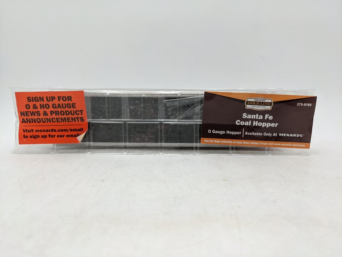 Menards 275-9188 O Gauge Santa Fe Coal Hopper #3828 NIB
