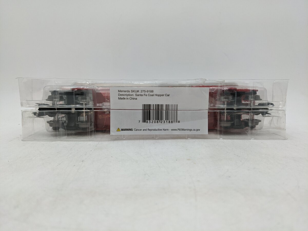Menards 275-9188 O Gauge Santa Fe Coal Hopper #3828 NIB