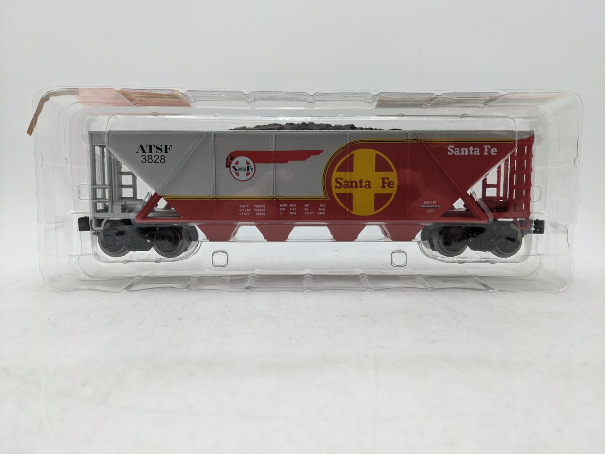 Menards 275-9188 O Gauge Santa Fe Coal Hopper #3828 NIB