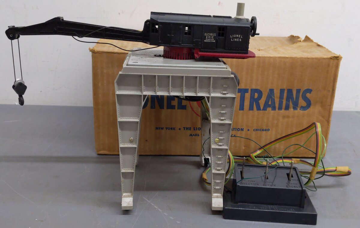 Lionel 282 Vintage O Bucyrus Erie Remote Control Gantry Crane VG/Box