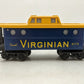 Lionel 6-9175 O Gauge Virginian Illuminated Caboose EX/Box