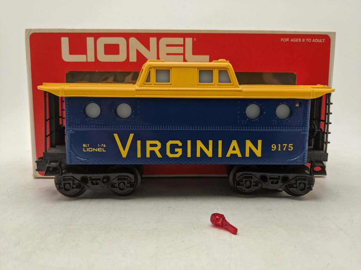 Lionel 6-9175 O Gauge Virginian Illuminated Caboose EX/Box